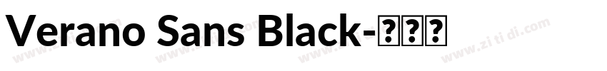 Verano Sans Black字体转换